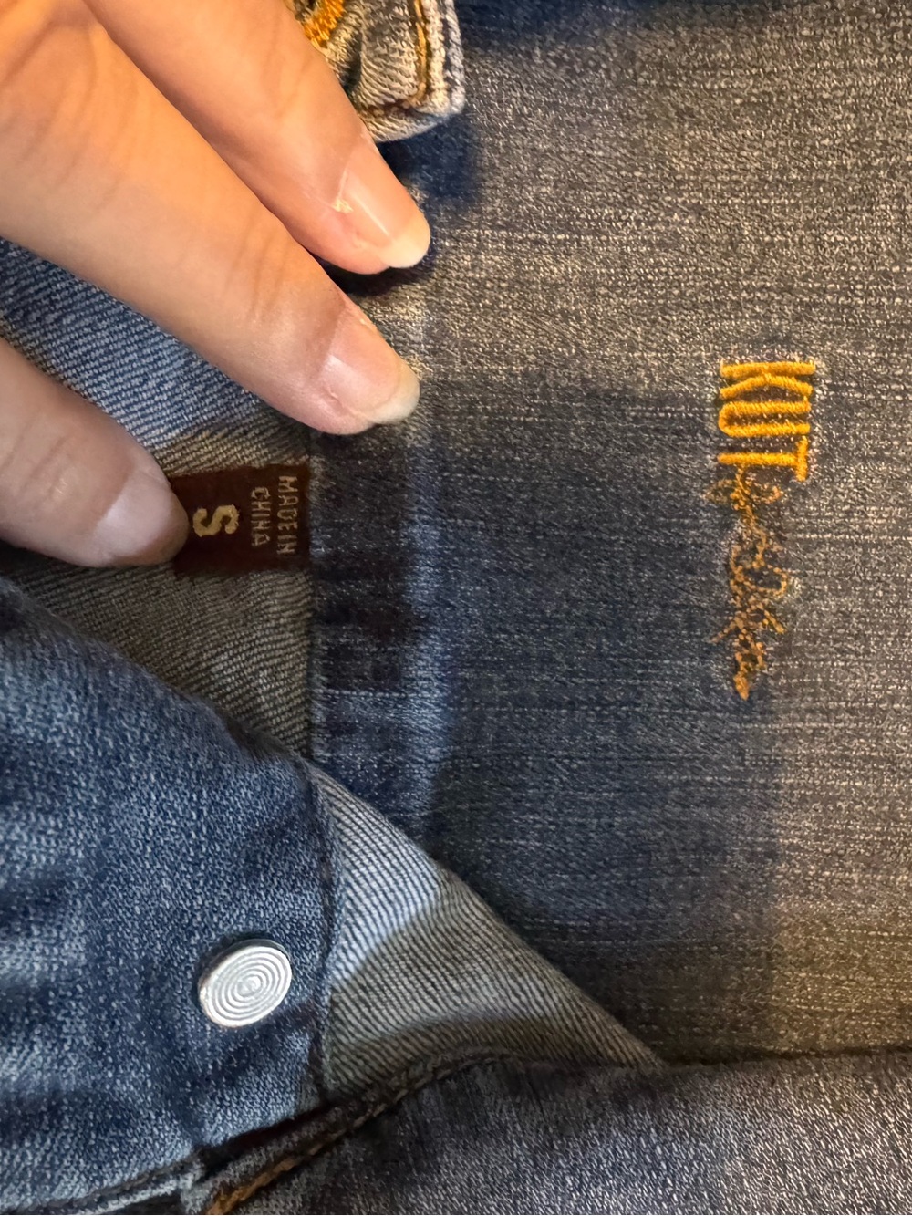 KUT Classic Blue Denim Jacket - Women's - Picture 3 of 3